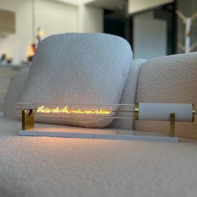 Ampoule décorative LED “Fais de ta vie un rêve” – Message In The Tube - Elements Lighting