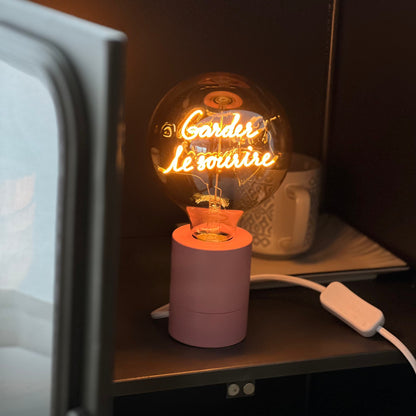 Garder le Sourire MESSAGE IN THE BULB