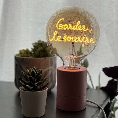 Garder le Sourire MESSAGE IN THE BULB