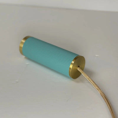 Lampe de table MITT - acrylique transparent et turquoise - Elements Lighting