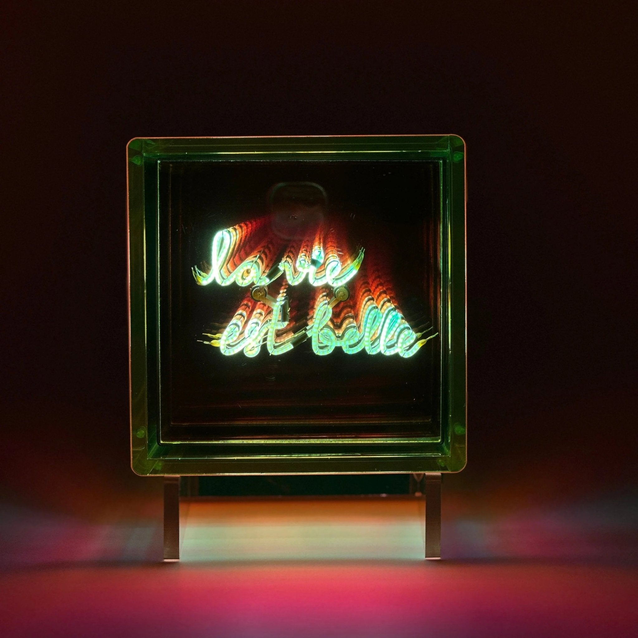 Cube lumineux - LA VIE EST BELLE - Elements Lighting