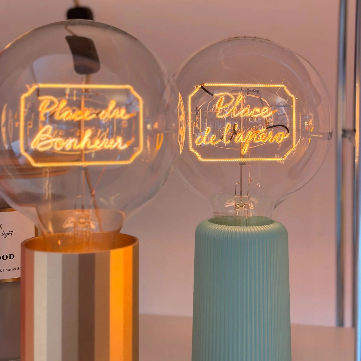 Ampoule décorative LED sans Fil "Place de L'apéro" - Message In The Bulb - Elements Lighting