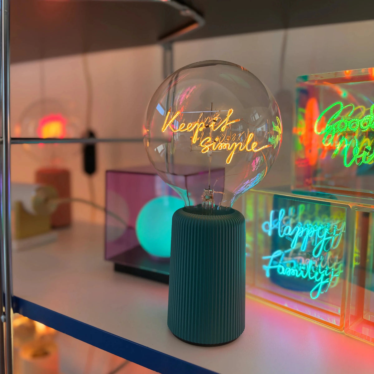 Ampoule décorative LED sans Fil "Keep It Simple" - Message In The Bulb - Elements Lighting