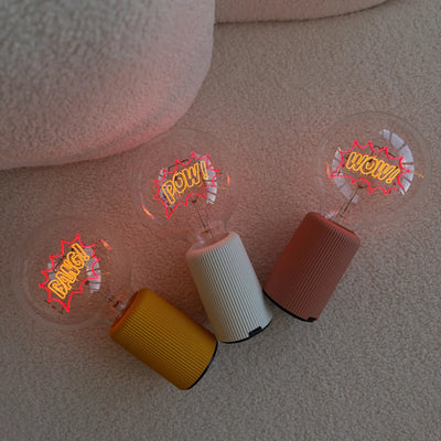 Ampoule décorative LED sans Fil "Wow" - Message In The Bulb - Elements Lighting