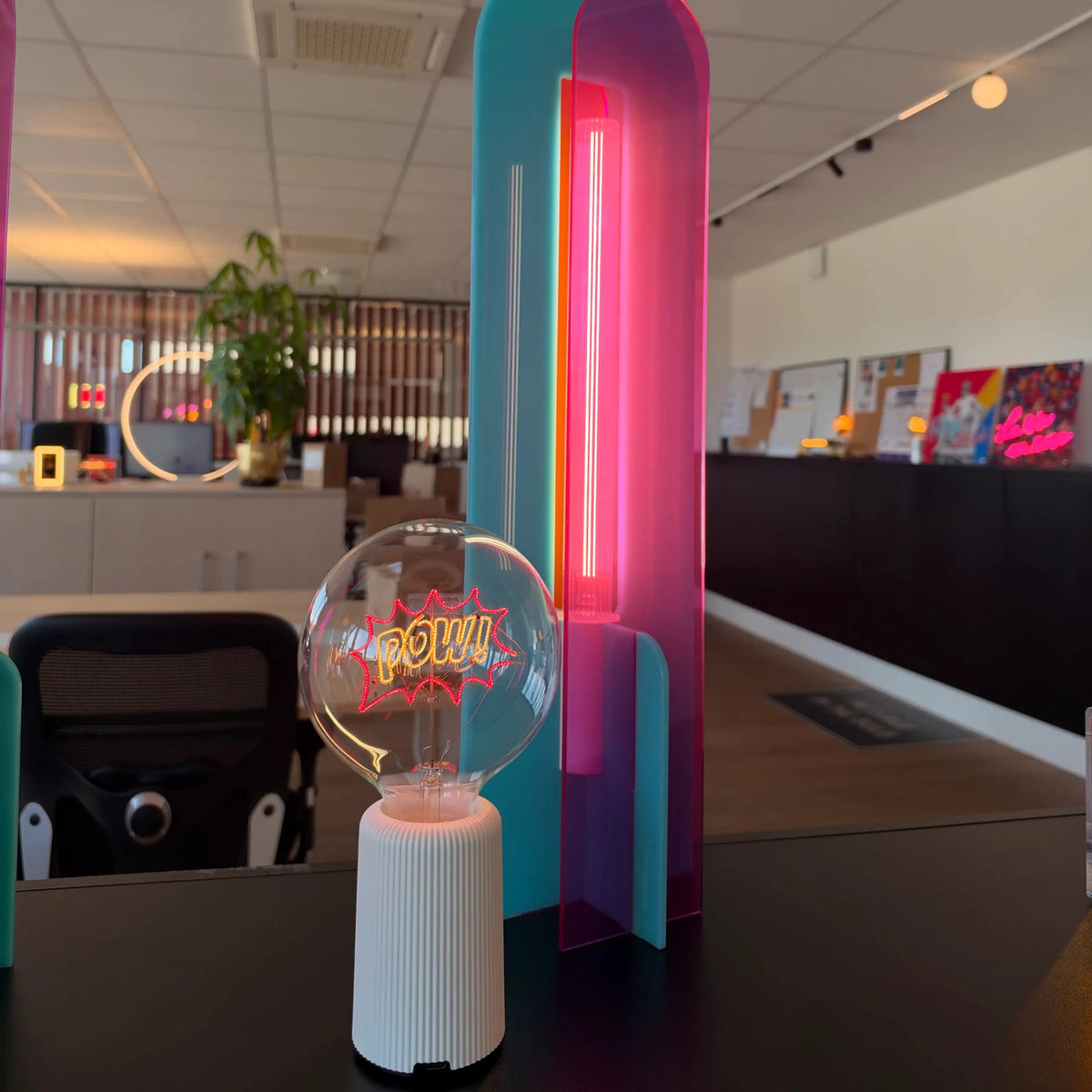 Ampoule décorative LED sans fil - Pow - Message in the bulb - Elements Lighting