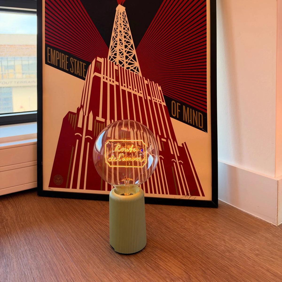 Ampoule décorative LED sans Fil "Route de l'amour" - Message In The Bulb - Elements Lighting