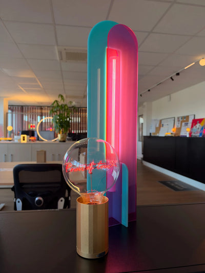 Ampoule décorative LED sans Fil "Power of love" - Message In The Bulb - Elements Lighting