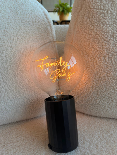 Ampoule décorative LED sans Fil "Family Gang" - Message In The Bulb - Elements Lighting