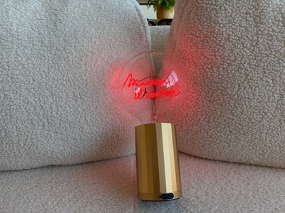 Ampoule décorative LED sans Fil "Maman D'amour" - Message In The Bulb - Elements Lighting