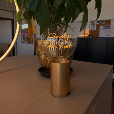 Ampoule décorative LED sans Fil "Simply the best" - Message In The Bulb - Elements Lighting