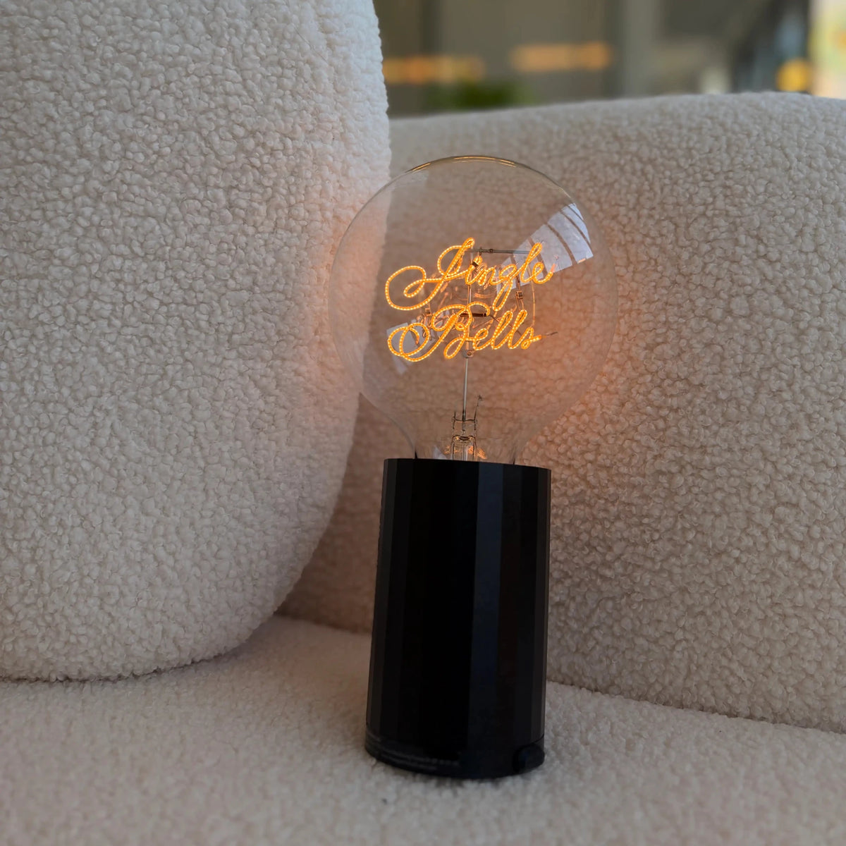 Ampoule décorative LED sans Fil "Jingle Bells" - Message In The Bulb - Elements Lighting