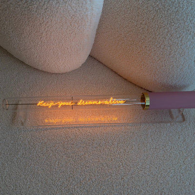 Ampoule décorative LED “Keep your dream alive" – Message In The Tube - Elements Lighting