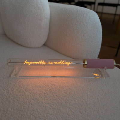Ampoule décorative LED “Impossible is Nothing" – Message In The Tube - Elements Lighting