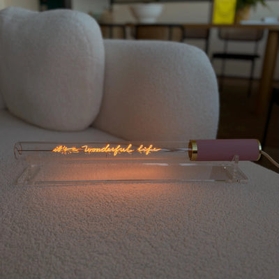 Ampoule décorative LED “It'a wonderful life" – Message In The Tube - Elements Lighting
