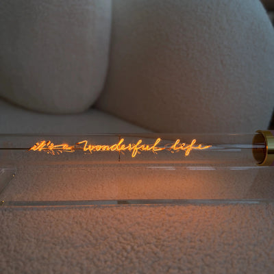 Ampoule décorative LED “It'a wonderful life" – Message In The Tube - Elements Lighting