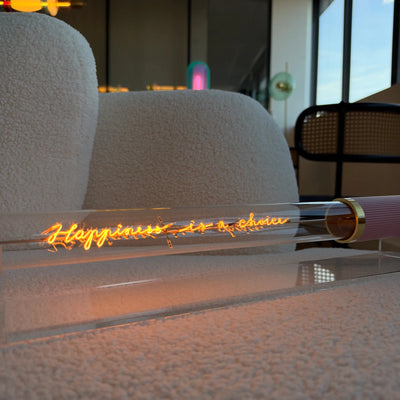 Ampoule décorative LED “Happiness is a choice" – Message In The Tube - Elements Lighting