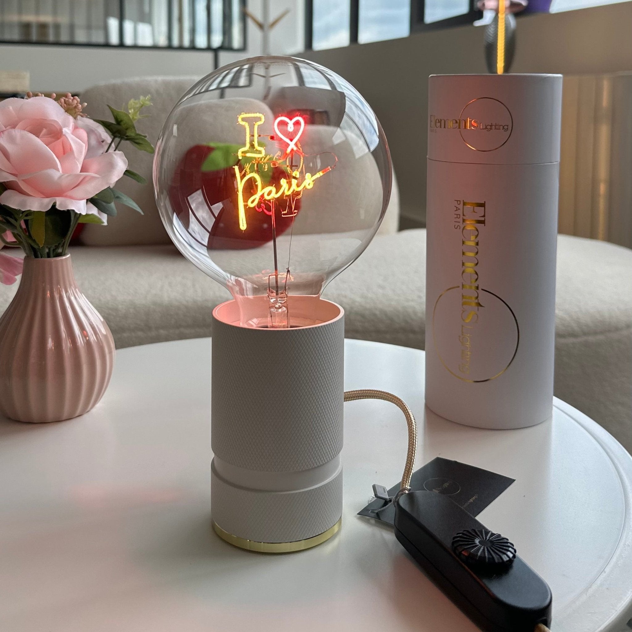 Socle Madison Blanc - Elements Lighting