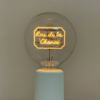 Ampoule décorative LED sans Fil "Rue de la chance" - Message In The Bulb - Elements Lighting