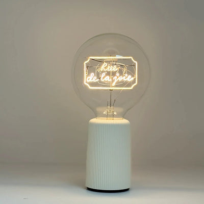 Ampoule décorative LED sans Fil "Rue de la joie" - Message In The Bulb - Elements Lighting