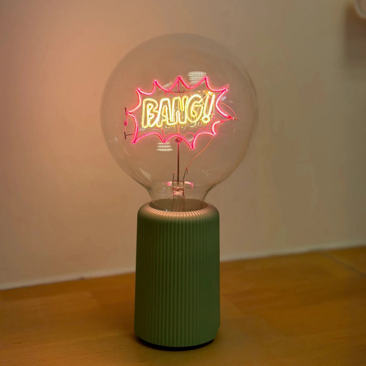 Ampoule décorative LED sans fil - Bang - Message in the bulb - Elements Lighting
