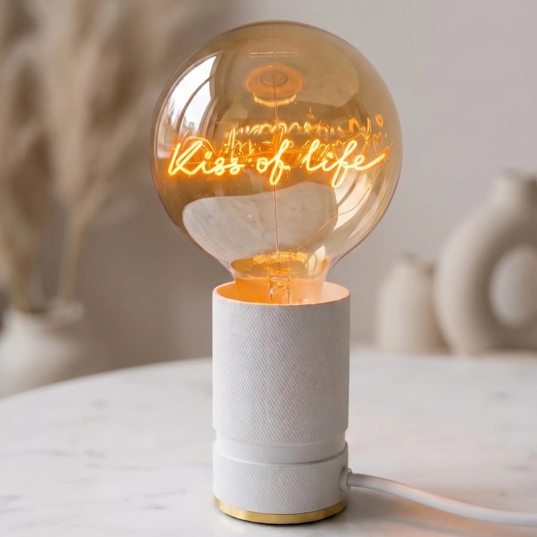 Ampoule décorative LED “Kiss Of Life” – Message In The Bulb - Elements Lighting
