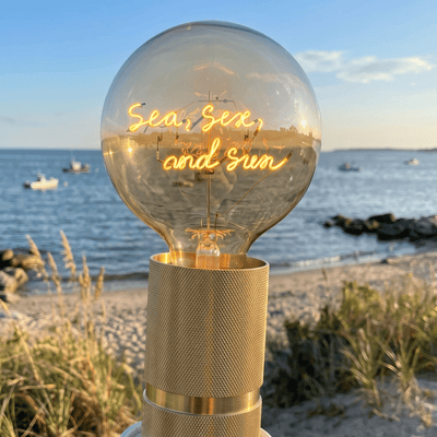 Ampoule décorative LED “Sea Sex and Sun” – Message In The Bulb - Elements Lighting