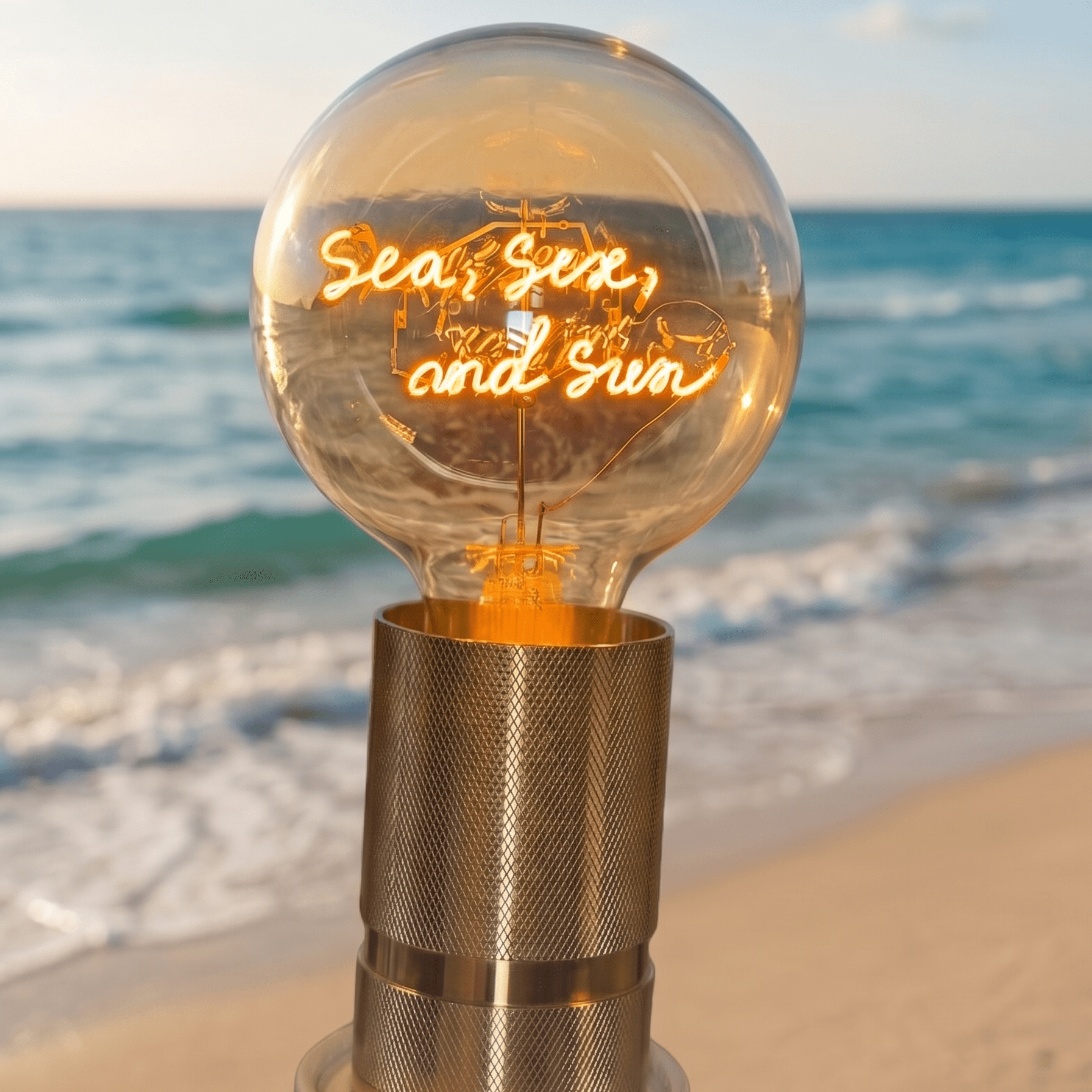 Ampoule décorative LED “Sea Sex and Sun” – Message In The Bulb - Elements Lighting