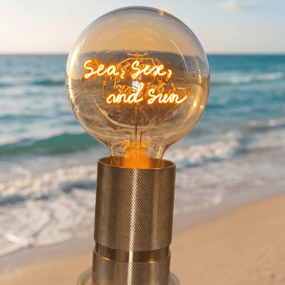 Ampoule décorative LED “Sea Sex and Sun” – Message In The Bulb - Elements Lighting