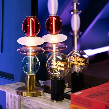 Léonor Lampe de table Rouge