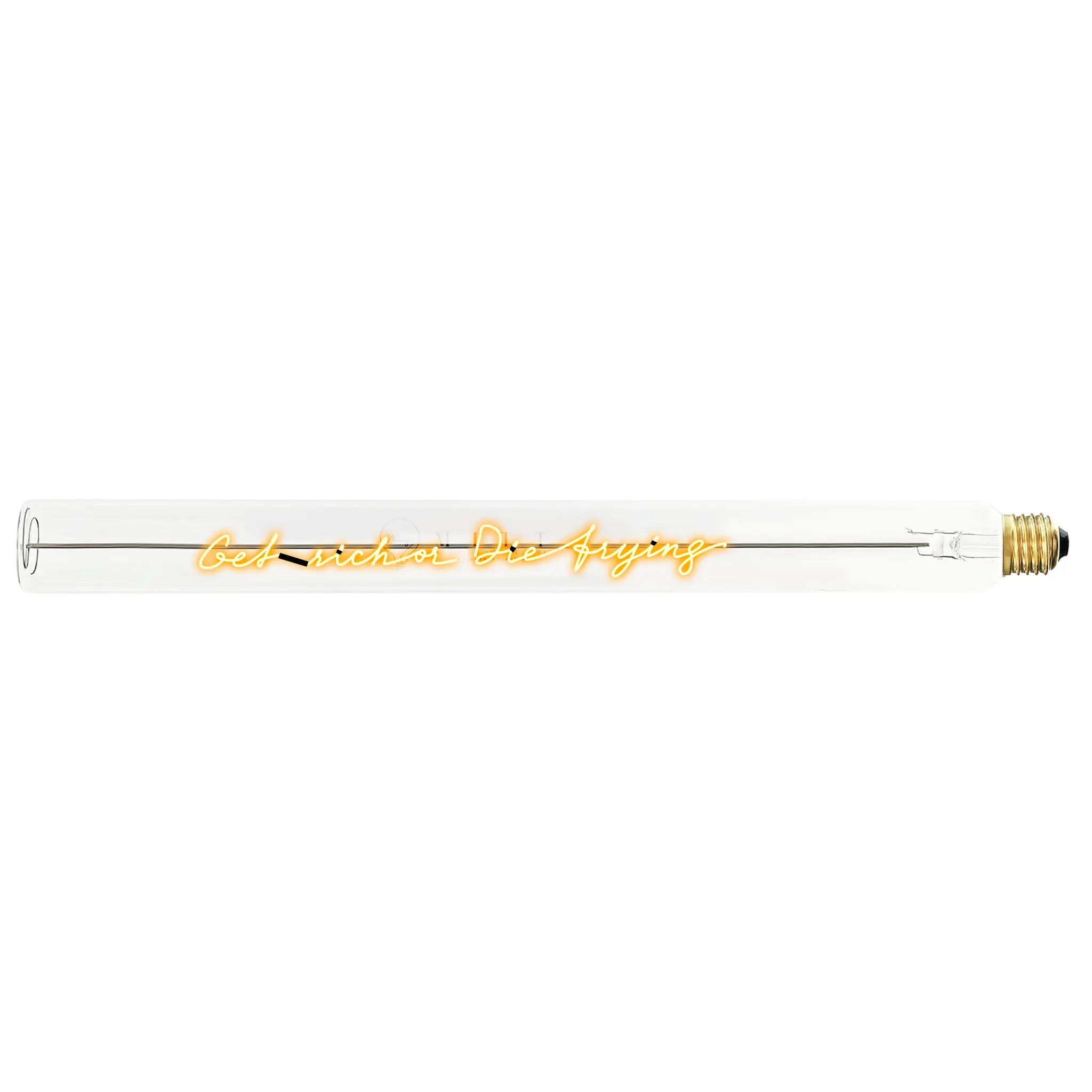 Ampoule décorative LED “Get rich or die Trying” – Message In The Tube - Elements Lighting