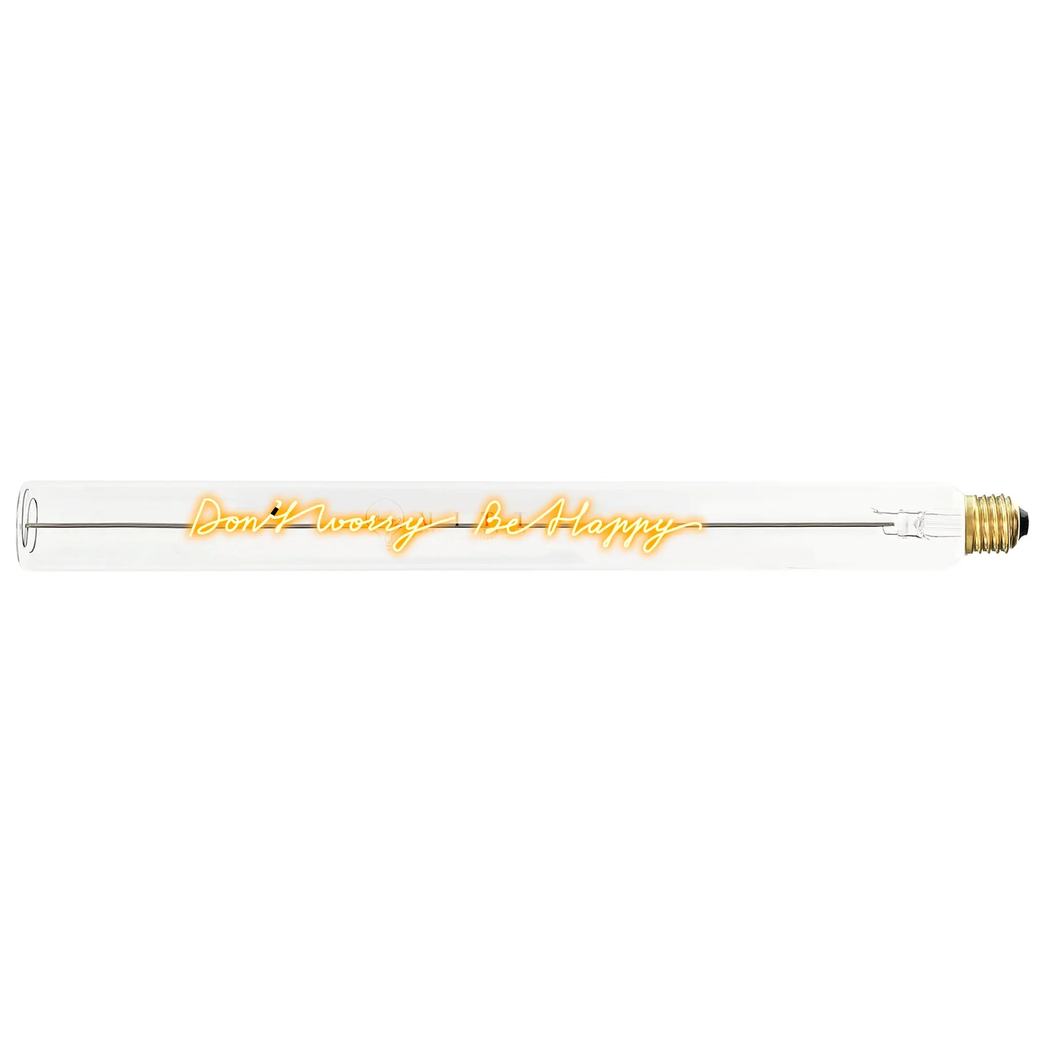 Ampoule décorative LED “Don't Worry Be Happy” – Message In The Tube - Elements Lighting