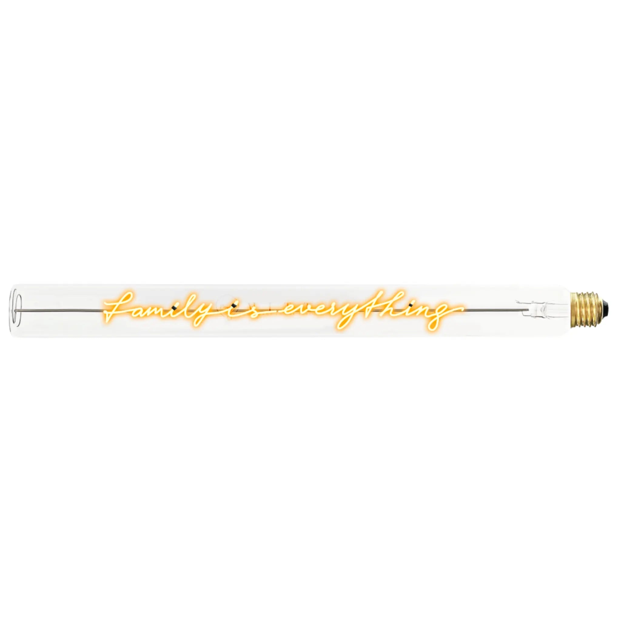 Ampoule décorative LED “Family is everything” – Message In The Tube - Elements Lighting