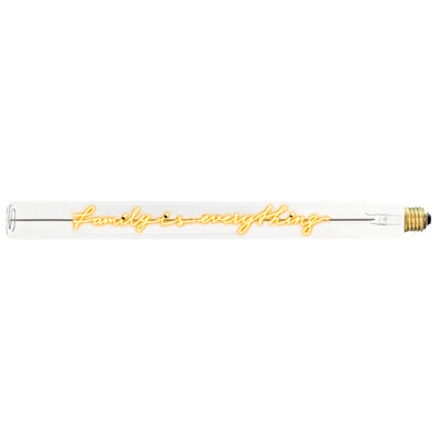 Ampoule décorative LED “Family is everything” – Message In The Tube - Elements Lighting
