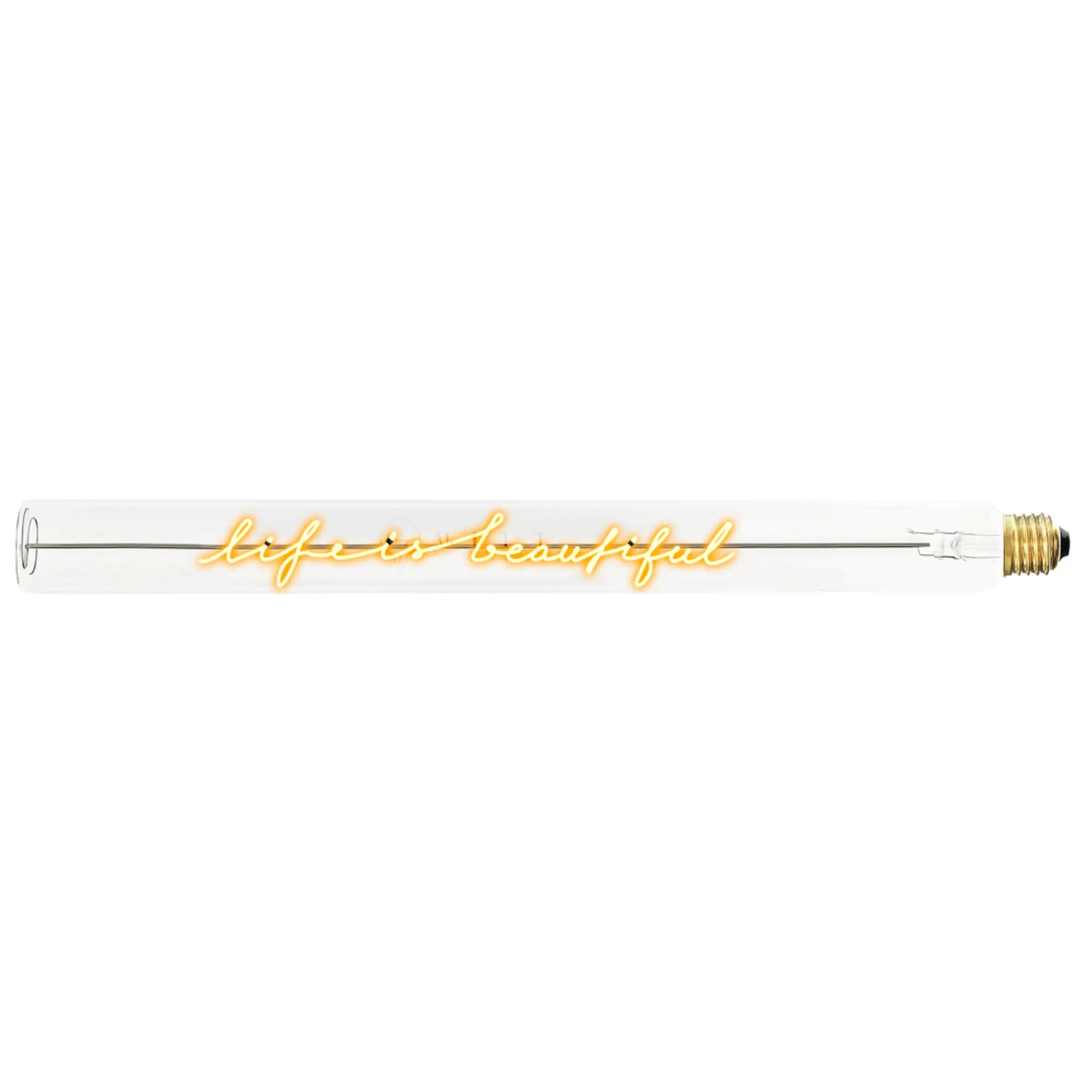 Ampoule décorative LED “Life is beautiful” – Message In The Tube - Elements Lighting