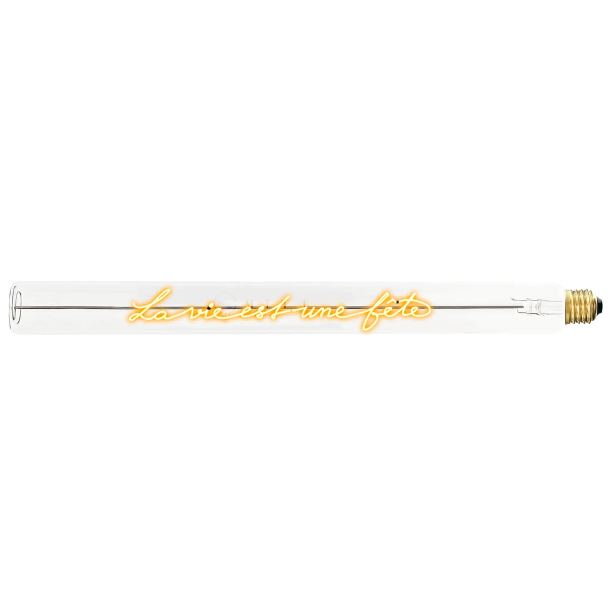 Ampoule décorative LED “La vie est une fête” – Message In The Tube - Elements Lighting