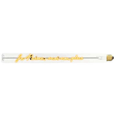 Ampoule décorative LED “Je t'aime moi non plus” – Message In The Tube - Elements Lighting