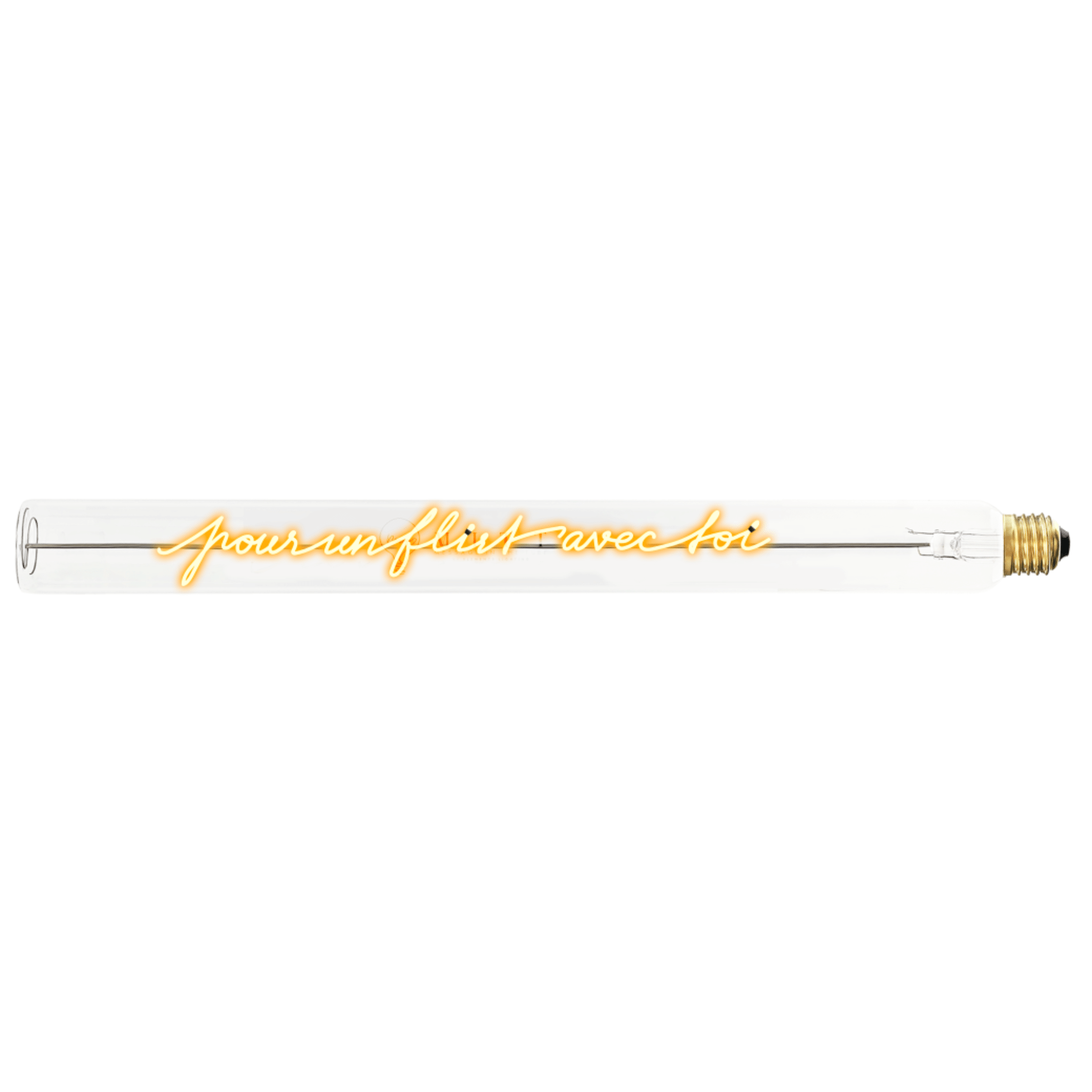 Ampoule décorative LED “Pour un flirt avec toi” – Message In The Tube - Elements Lighting