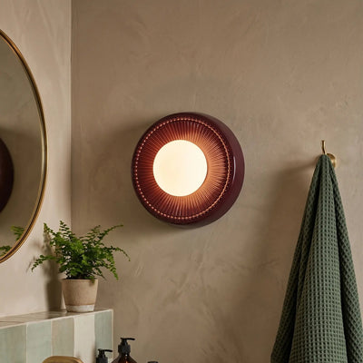 Alicia Ø22 cm Emerald Wall Light – Elegant opaque ceramic and glass wall light