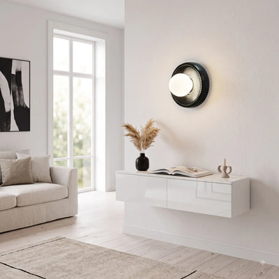 Alicia Ø22 cm Emerald Wall Light – Elegant opaque ceramic and glass wall light