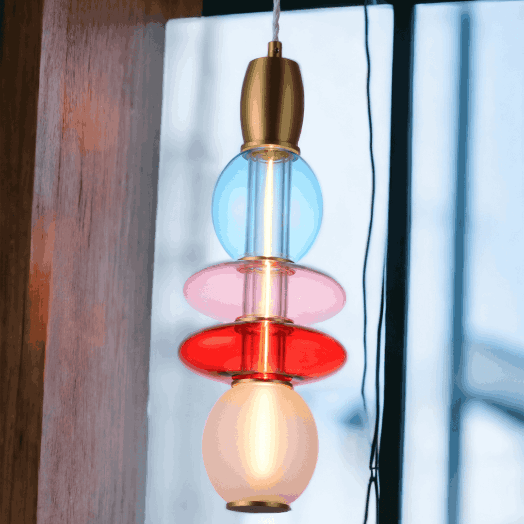 Léonor Suspension Verticale Rose