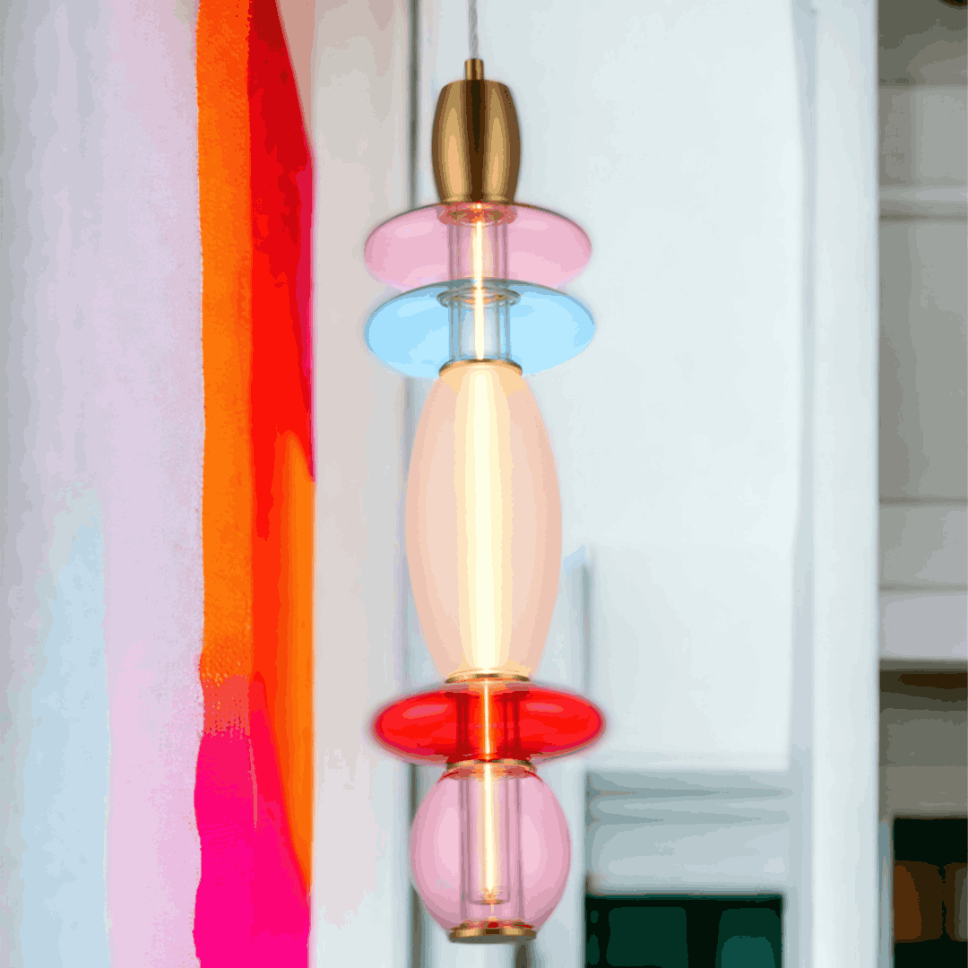 Léonor Suspension Verticale Rose