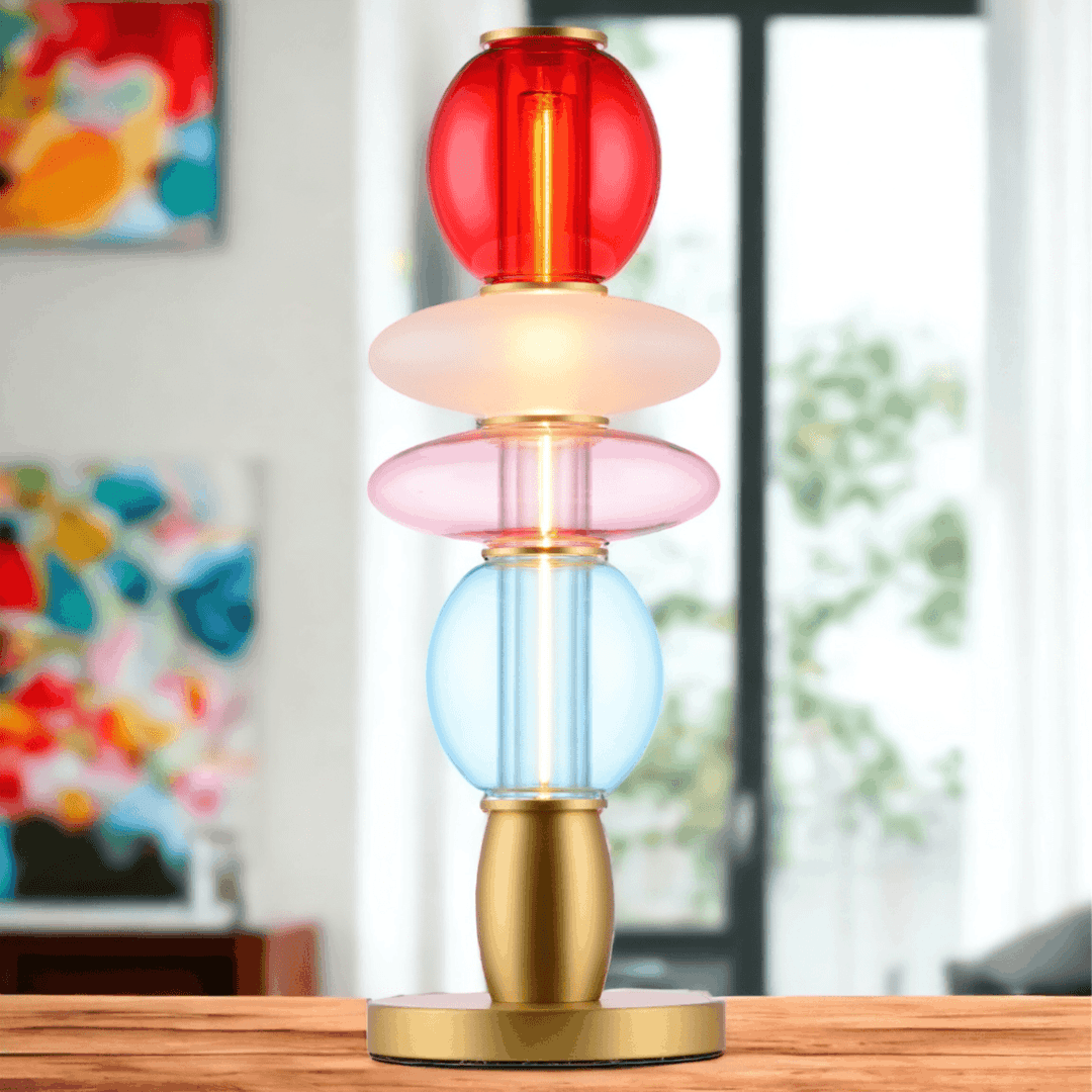 Léonor Lampe de table Rouge