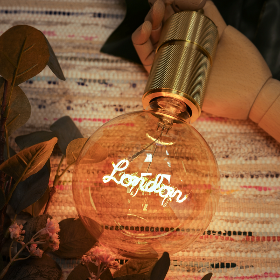 London MESSAGE IN THE BULB